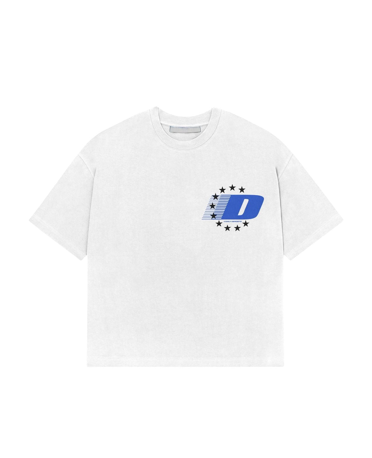 D STAR TEE - White/Blue