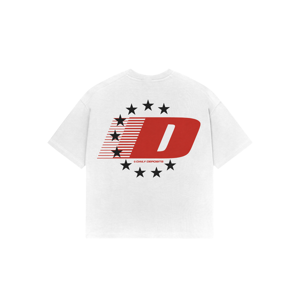 D STAR TEE - White