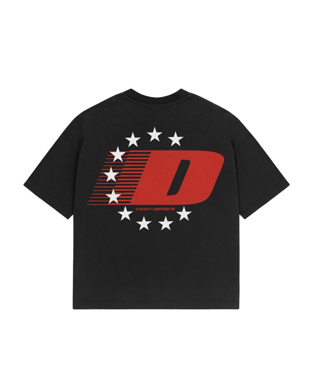D STAR TEE - Black/Red