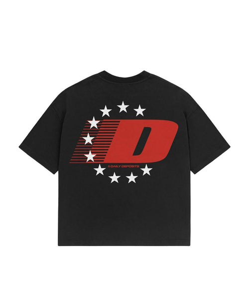 D STAR TEE - Black/Red